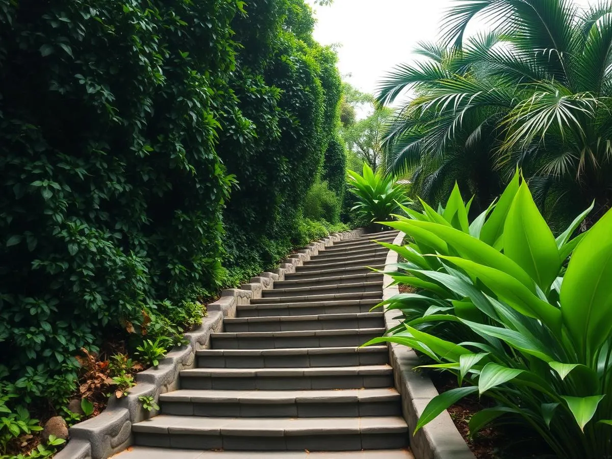 Garden stairway